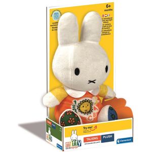 Baby Clementoni Nijntje - Pratende Knuffel met Lampjes - Baby Speelgoed met Geluid - Interactieve Knuffel - Vanaf 6 maanden