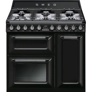 Smeg TR93BL - Gasfornuis - Zwart - Gasaansluiting: België