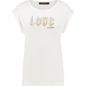 Supertrash - T-Shirt - T Shirt Dames - Love - Wit - Maat M