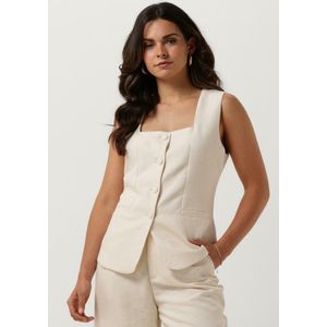 Neo Noir Lily Boucle Waistcoat Blazers Dames - Gebroken wit - Maat 38