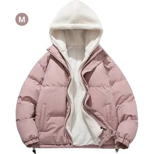 Livano Parka Heren - Winterjas - Sherpa - Voor Heren - Jas - Winter - Volwassen - Extra Zacht - Roze - Maat M