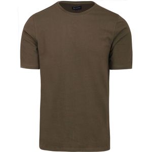 Suitable - Respect T-shirt Jim Olijf Groen - Heren - Maat XXL - Modern-fit