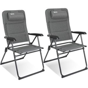 Opvouwbare Campingstoel met Hoge Rugleuning - Tot 150 kg - 5-Voudig Verstelbaar - Antivries, Waterdicht en Multifunctioneel