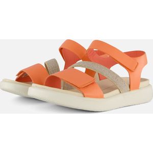 Ecco Flowt W Sandalen oranje Leer - Dames - Maat 40