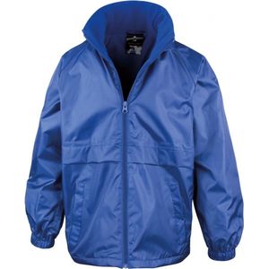 Blauwe kinderregenjas microfleece lined jacket van Result 158/164