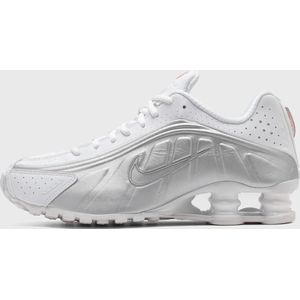 Nike Shox R4 ""White Metallic Silver"" - Sneakers - Unisex - Maat 37.5 - Wit/Zilver/Metallic Zilver - AR3565-101