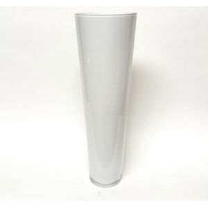 Design vaas Conic - Fidrio OPAL - glas, mondgeblazen bloemenvaas - diameter 22.5 cm hoogte 70 cm