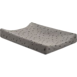 Jollein Aankleedkussenhoes Spot Jersey 50x70cm - Storm Grey