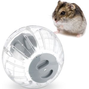 Relaxdays hamsterbal transparant - 18,5 cm - loopbal hamster - dwerghamster bal - plastic