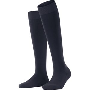 FALKE ClimaWool temperatuurregulerend vochtregulerend duurzaam lyocell merinowol kniekousen dames blauw - Maat 41-42