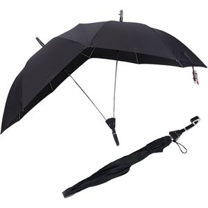 CoupleCover - Valentijn - Paraplu voor koppel - Extra grote paraplu 120 cm - Windbestendig - Automatisch uitklapbaar - Stormparaplu - Windproof tot 100 KM P/U - Met beschermhoes - Zwart