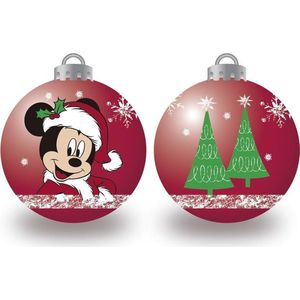 Kerstbal Mickey Mouse Happy smiles 6 Stuks Rood Plastic (Ø 8 cm)
