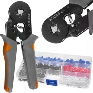 Wozobuy Beentje Krimptang Kit Met Adereindhulzen Geïsoleerde Draad Terminals, Ratchet Wire Crimper Voor Elektrische Draad Connectoren  1420