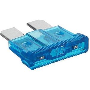 Standaard Steekzekeringen - 15A 32V - Blauw - Geschikt voor Auto/Camper/Boot - Per 10 stuk(s)