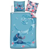 Disney Lilo & Stitch Dekbedovertrek Tropical - Eenpersoons - 140 x 200 + 65 x 65 cm - Katoen Flanel