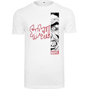 Heren - Mannen - Dikke kwaliteit - Urban - Streetwear - Casual - Modern - Marvel - Comic - Strips - Strip - Angry - Hulk - Anger Management T-Shirt wit