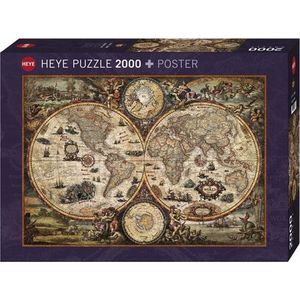 Heye Puzzle Vintage World Legpuzzel 2000 stuk(s) Kaarten