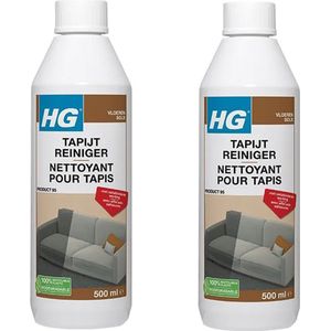 HG Tapijtreiniger 500 ml - 2 stuks + gratis KD Spons