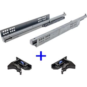Hettich Quadro V6 Ladegeleider - 320mm - 30kg - Volledig uittrekbaar - Push-to-open - Inclusief koppelingen