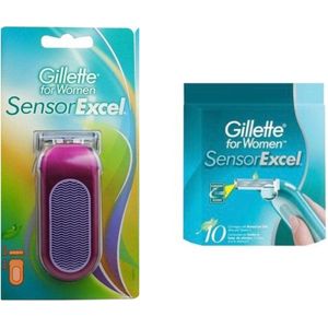 Gillette Sensor Excel Women 11 stuks Scheermesjes + Scheersysteem