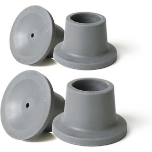 Douchestoel Rubberen Tips (Buis 28 mm x 4 Units) Ronde Douchestoel Pads Douchekruk Rubberen Voetjes Antislip Rubberen Pad voor Douchestoel Grijs