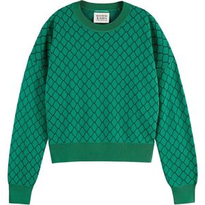 Scotch & Soda Jacquard Relaxed Sweater Dames - Maat XL