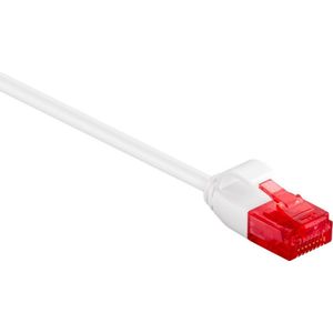 Slimline - Extra dunne CAT 6 Internetkabel / netwerkkabel - 3 meter - 3.6 mm dik - Wit - Tot 1 Gbit - Perfect weg te werken