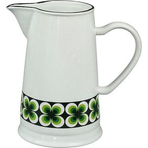 CABANAZ - schenkkan, Ramona, retro, keramiek, PITCHER, 1.6 liter, groen