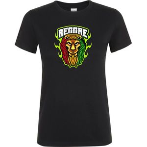 Klere-Zooi - Reggae Lion - Dames T-Shirt - M