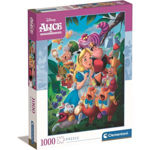 Clementoni - Puzzel 1000 Stukjes Disney Alice - Bespoke, Puzzel Voor Volwassenen en Kinderen, 14-99 jaar, 39673