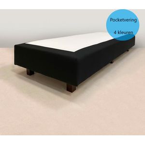 Losse boxspring - Pocketvering - boxspringonderstel - boxspringbedbodem - zonder matras - 90x200 cm ANTRACIET