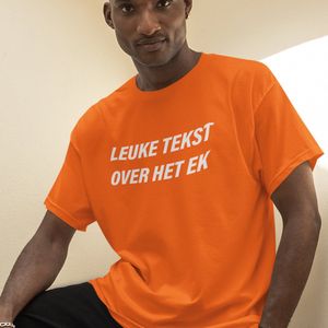 Oranje T-shirt EK WK Leuke Tekst Over Het EK - MAAT 3XL - Heren Feestkleding & Carnavalskleding