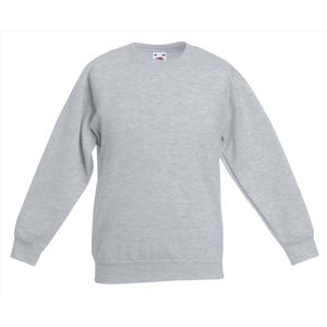 Fruit of the Loom - Kinder Classic Set-In Sweater - Grijs - 152-164