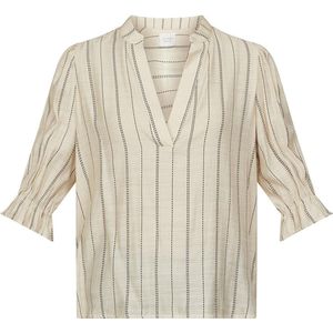 SisterS point Blouse Venny Ss 17336 Cream/black Dames Maat - L