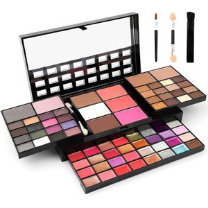 NAXSIR 74-Kleuren Make-up Set - Alles-in-Één Cadeau Set met Oogschaduw + Contour ,Vegan & Hoog Pigment
