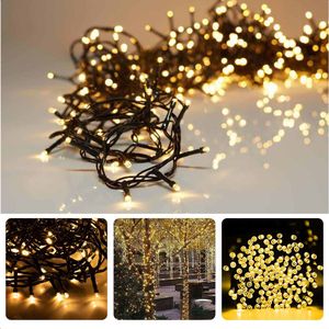 Kerstverlichting - Kerstboomverlichting - Kerstlampjes - Sfeerverlichting - LED Verlichting - Voor Binnen en Buiten - Tuinverlichting - Feestverlichting - Lichtsnoer - Microcluster - 1000 LED's - 20M - Extra Warm Wit - Timer - 8 Lichtfuncties