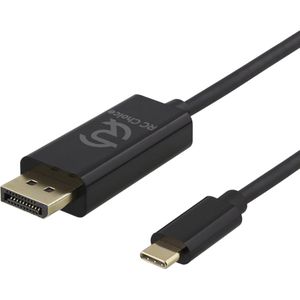 USB C naar DisplayPort - 4K Ultra HD 60Hz - USB Type C Male naar DP Male - Kabel 1,8 meter