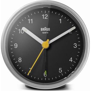 Braun BC12SB - Wekker - Analoog - Stil uurwerk - Zwart - Zilverkleurig
