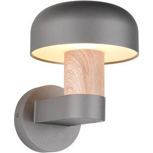 TRIO FRASER - Wandlamp - Hout element - excl. 1x E27 4,9 W - Wandmontage - Buitenverlichting - IP54