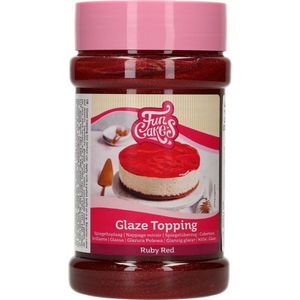 FunCakes Glaze Topping - Ruby - 375g - Koude Gelei voor Bavarois, Taarten en Desserts