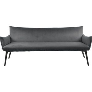 Charmaine eetkamerbank - 200 cm - velvet - antraciet