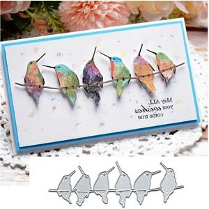Zingende kolibries metalen stansen voor het maken van kaarten - Lente vogel kaart snijden matrijzen - DIY scrapbooking album decoratie