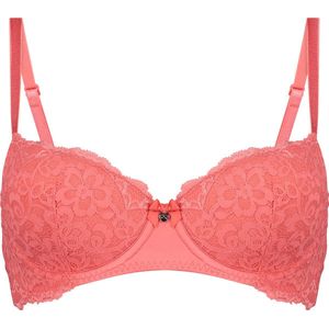 Hunkemöller Dames Lingerie Voorgevormde beugel bh Marine - Roze - maat E75