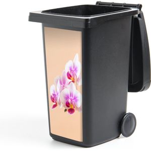 Container sticker Witte en roze orchidee - 44x98 cm - Kliko sticker