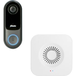 Alecto Draadloze Deurbel Set - SMART Wifi Deurbel met Camera en een Ontvanger - SmartLife app