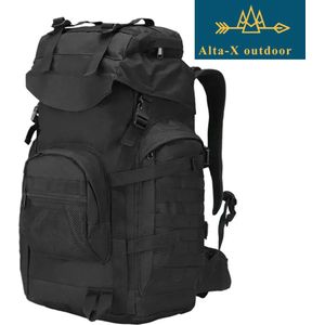Alta-X Grote Tactische Rugzak Zwart Assault Backpack - Rugzakken - Militaire Tactische Rugzak - 98Liter
