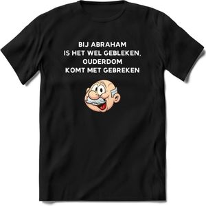 Bij abraham is het wel gebleken T-Shirt | Grappig Abraham 50 Jaar Verjaardag Kleding Cadeau | Dames – Heren - Zwart - XL