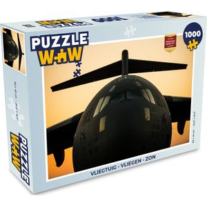Puzzel Vliegtuig - Vliegen - Zon - Legpuzzel - Puzzel 1000 stukjes volwassenen