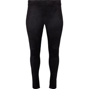 ZIZZI VJULE, FAKE SUEDE, LEGGINGS Dames Legging - Black - Maat XL (54-56)