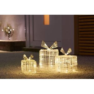 Kerstverlichting Cadeaus - 3 verschillende maten - 90 LED